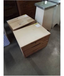 RANGE COURRIER BOIS CLAIR 3 TIROIRS 