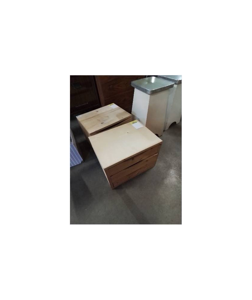 RANGE COURRIER BOIS CLAIR 3 TIROIRS 