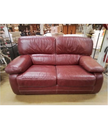 CANAPE FIXE 2 PLACES CUIR L160