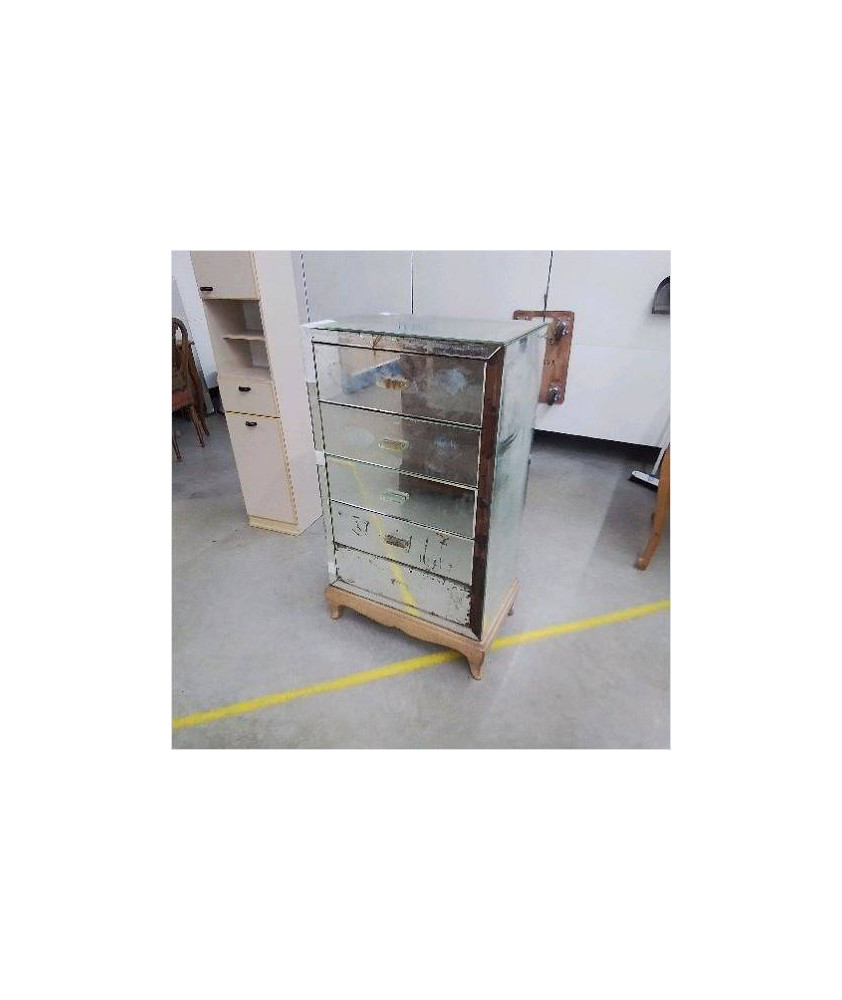 MEUBLE 5 TIROIRS MIROIR 