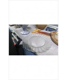 PLAT ROND VERRE X2