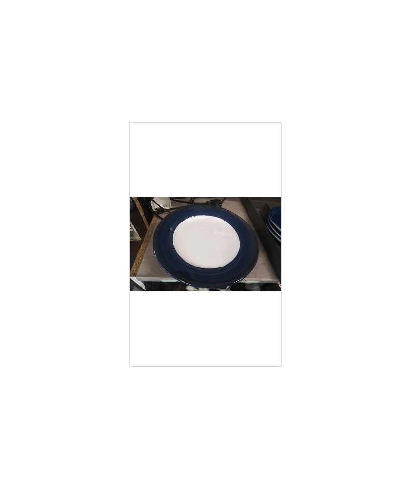 PLAT ROND BLEU 