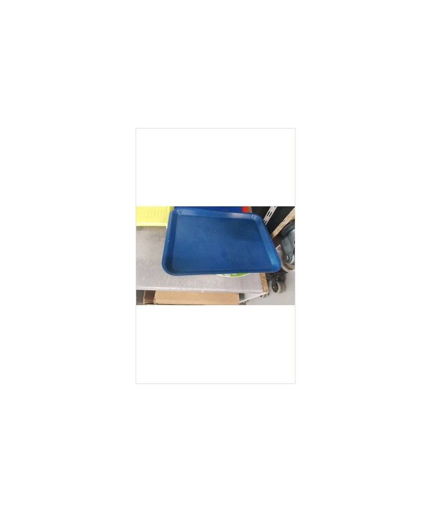 PLATEAU PLASTIQUE BLEU P.M