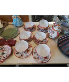 LOT DE 6 TASSES STYLE ASIATIQUE 