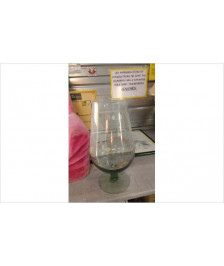 VASE SUR PIED VERRE GM