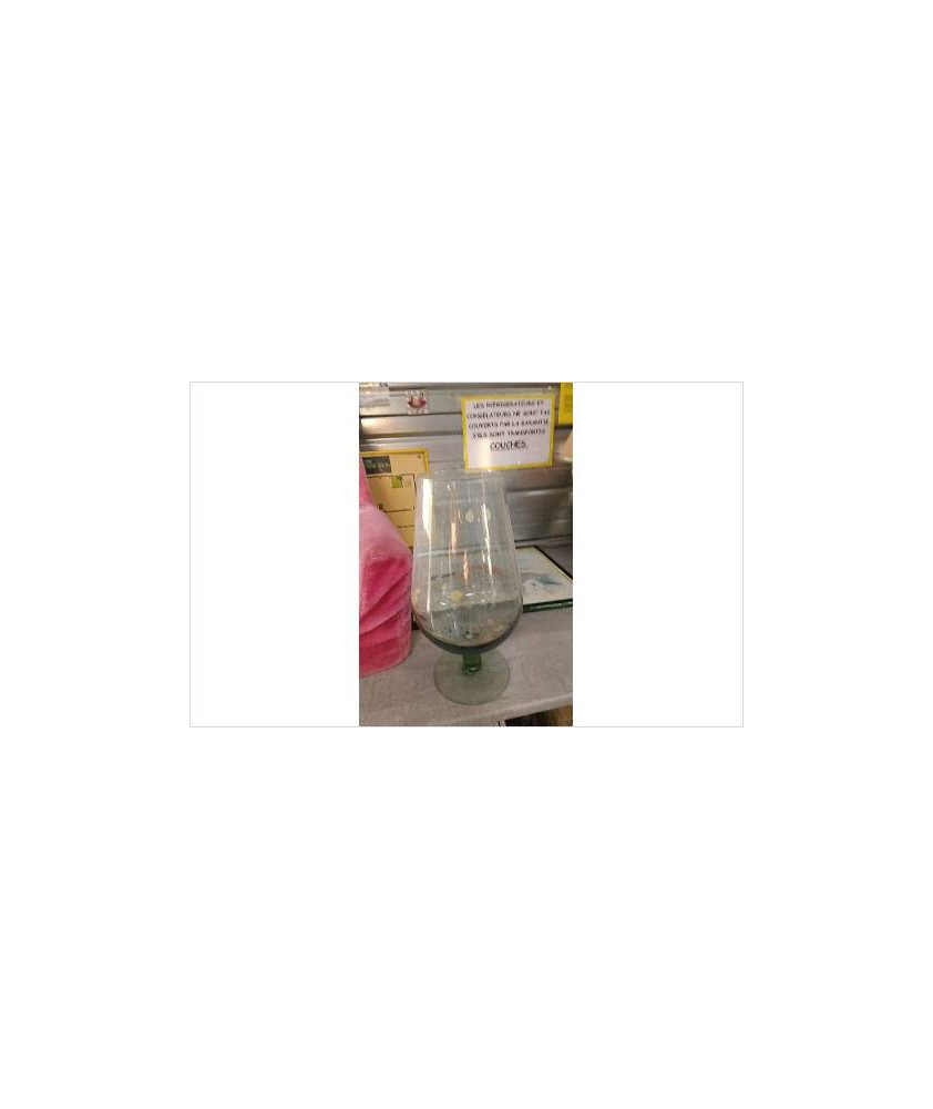 VASE SUR PIED VERRE GM