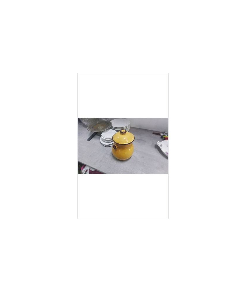 POUBELLE DE TABLE JAUNE 