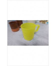 TASSE PLASTIQUE JAUNE