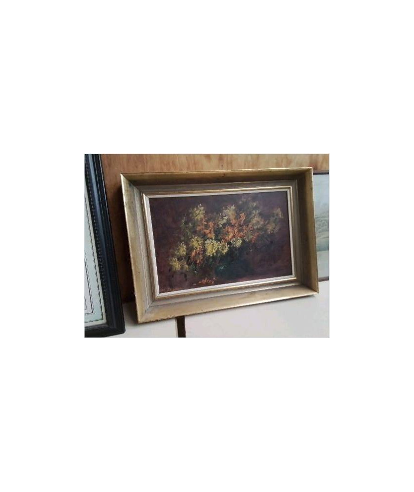 HUILE SUR TOILE 20EME BOUQUET