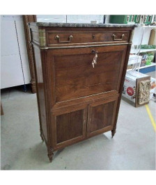 SECRETAIRE DESSUS MARBRE SERRURES TREFLES