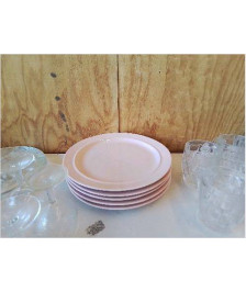 ASSIETTE PLATE ROSE 