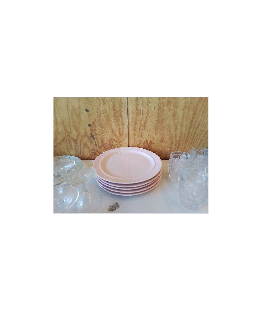 ASSIETTE PLATE ROSE 