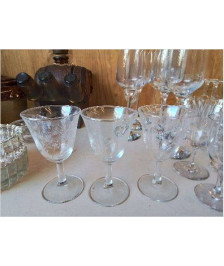 LOT DE 3 VERRE 