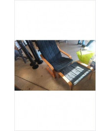 FAUTEUIL IKEA POANG + REPOSE PIED