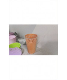 CACHE POT HAUT ORANGE