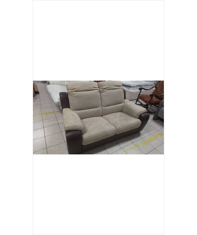 CANAPE 2PL CUIR CHOC ET MICROFIBRES CANAPE 2PL CUIR CHOC ET MICROFIBRES