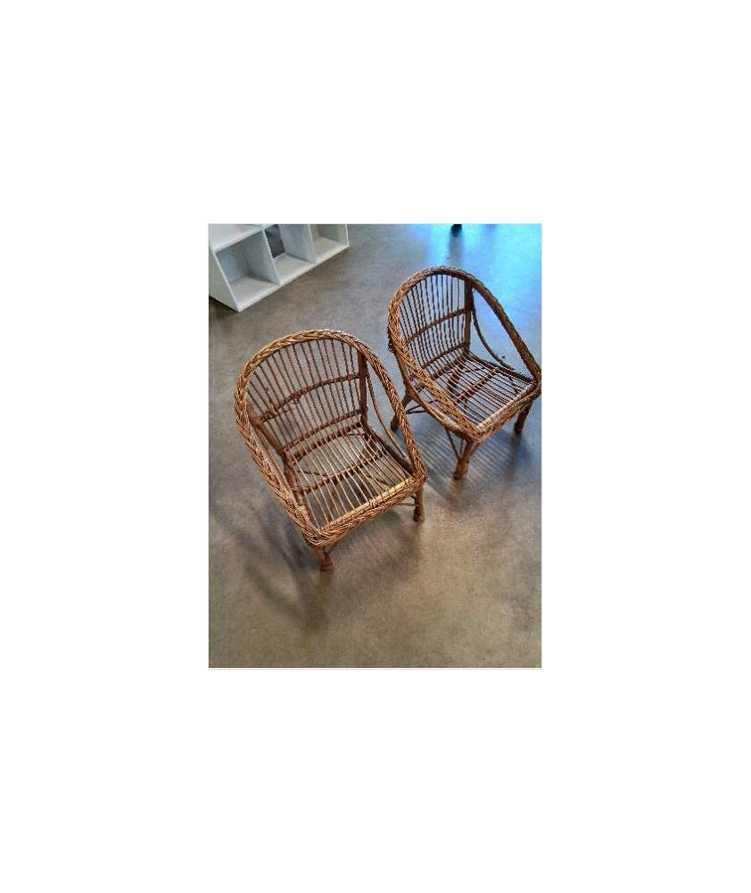 FAUTEUIL ENFANT ROTIN ET OSIER