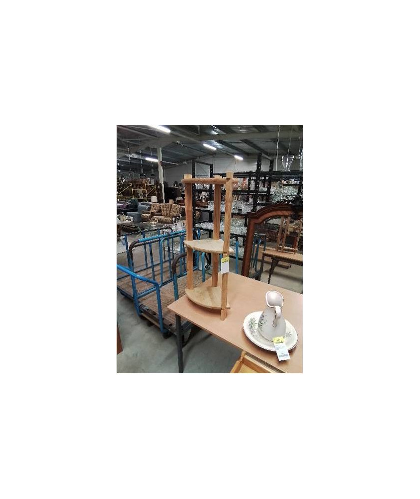 ÉTAGÈRE DE COIN PIN 3 TABLETTES 