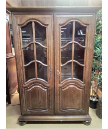 VITRINE 2 PORTES CHENE