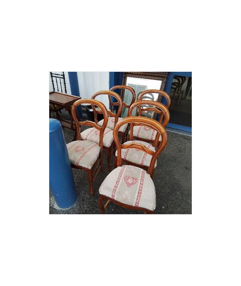 6 CHAISES STYLE LOUIS PHILIPPE 