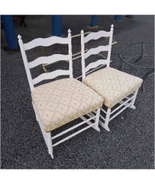 PAIRE ROCKING CHAIR DESSUS TISSU