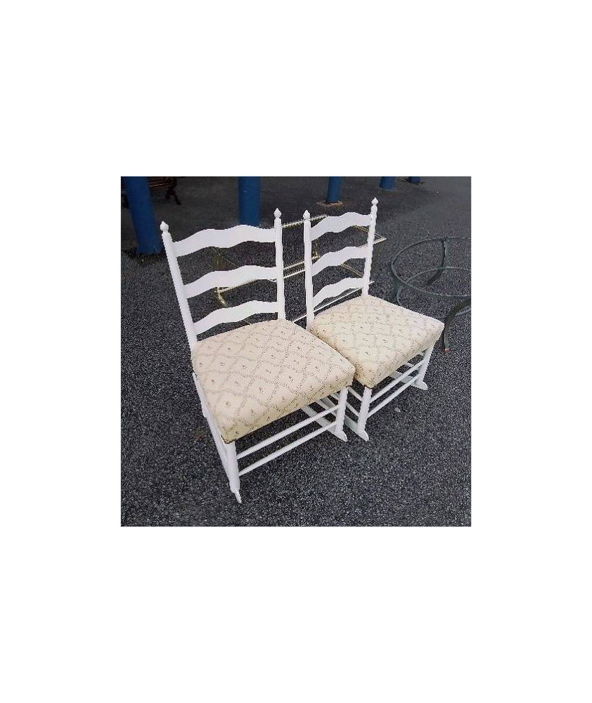 PAIRE ROCKING CHAIR DESSUS TISSU