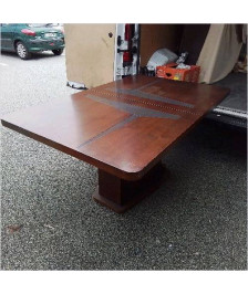 TABLE DE SALLE PIED CENTRAL RALLONGE INTERIEURE