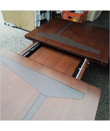 TABLE DE SALLE PIED CENTRAL RALLONGE INTERIEURE