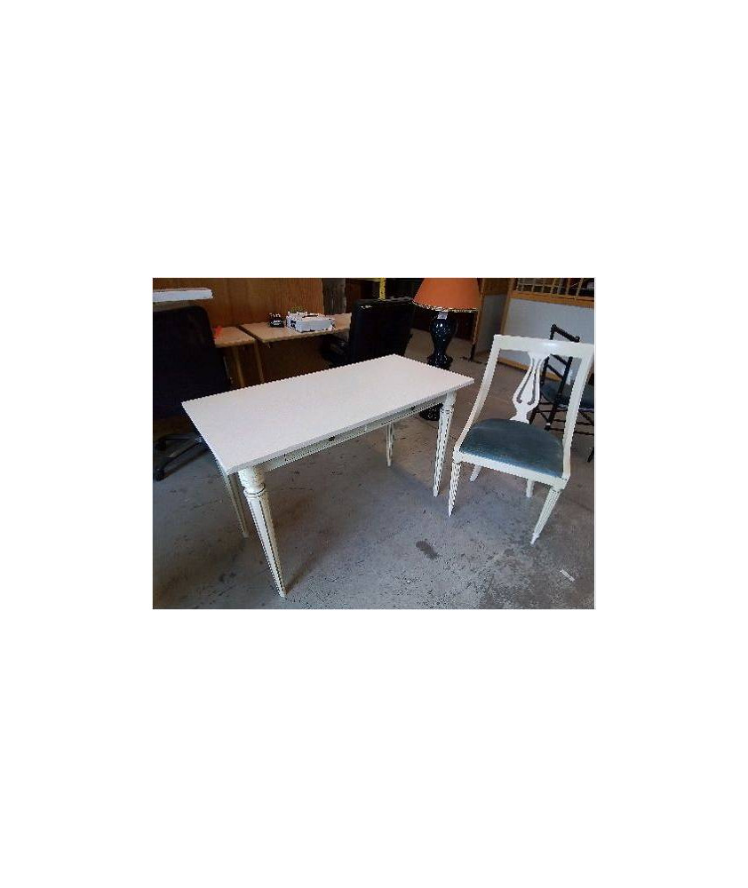 BUREAU VINTAGE EFFET CRAQUELÉ 