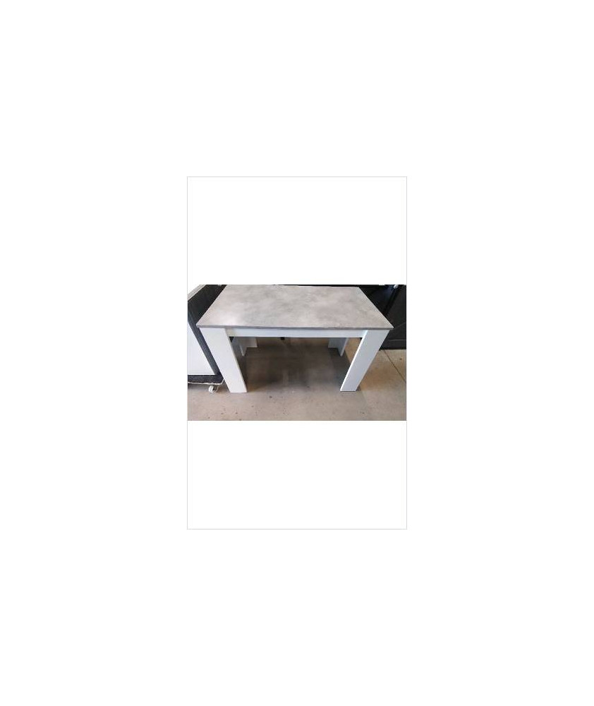 TABLE GRISE/BLANCHE 120X67  EN LETAT 