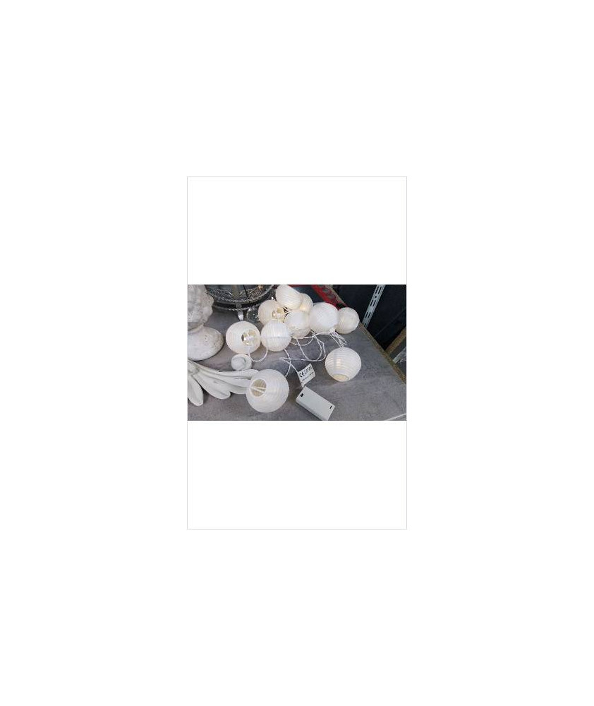GUIRLANDE A PILES BOULES PAPIER 