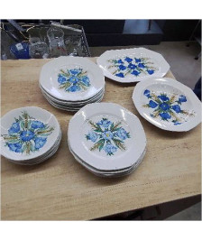 SERVICE PORCELAINE PEINTE A LA MAIN 