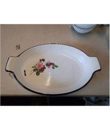 PLAT EN TAULE ÉMAILLÉ 