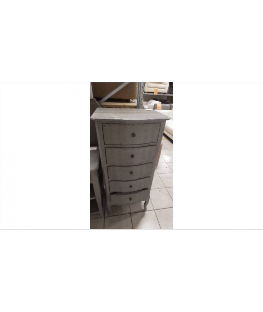 CHIFFONNIER GRIS 5T LES JARDINS D ULYSSE