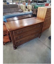 COMMODE MOULUREE 3 TIROIRS STYLE REGENCE 