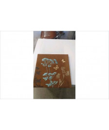 TOILE VELOURS MARRON 