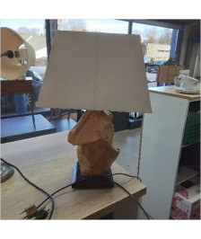 LAMPE CUIR 