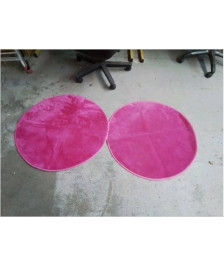 TAPIS ROND ROSE 