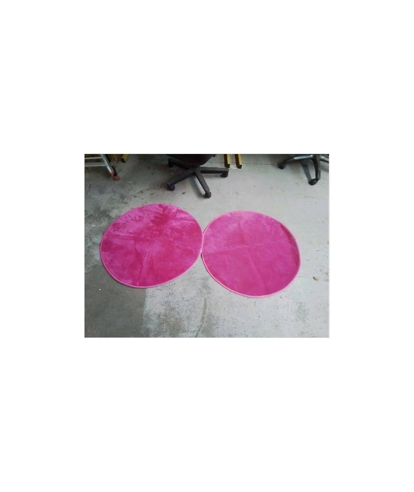 TAPIS ROND ROSE 