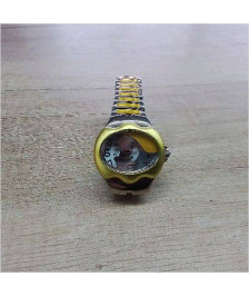 MONTRE JAUNE BRACELET FLEX 