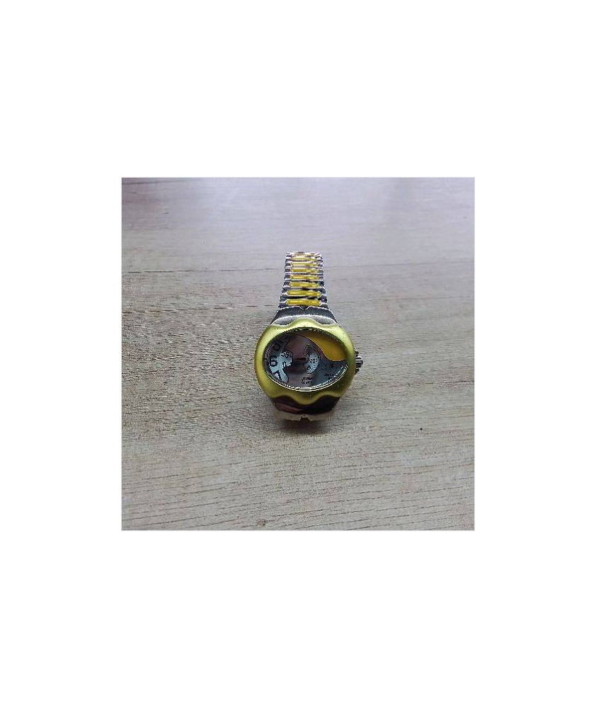 MONTRE JAUNE BRACELET FLEX 