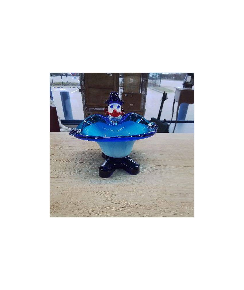 CENDRIER CLOWN DE MURANO 