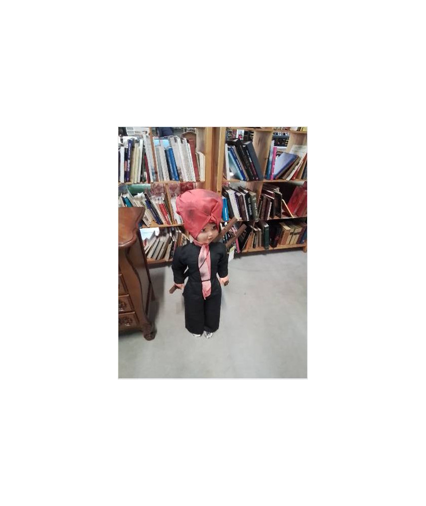 GRANDE POUPÉE PETIT RAMONEUR YEUX DORMEURS 105 CM