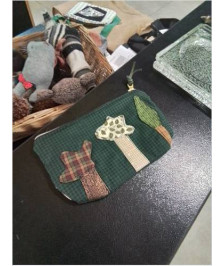 POCHETTE MATELASSÉ VERRE AU ARBRES 