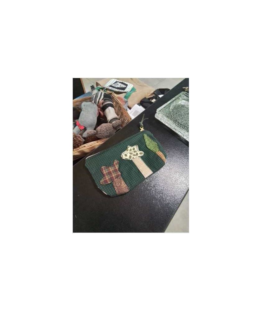 POCHETTE MATELASSÉ VERRE AU ARBRES 