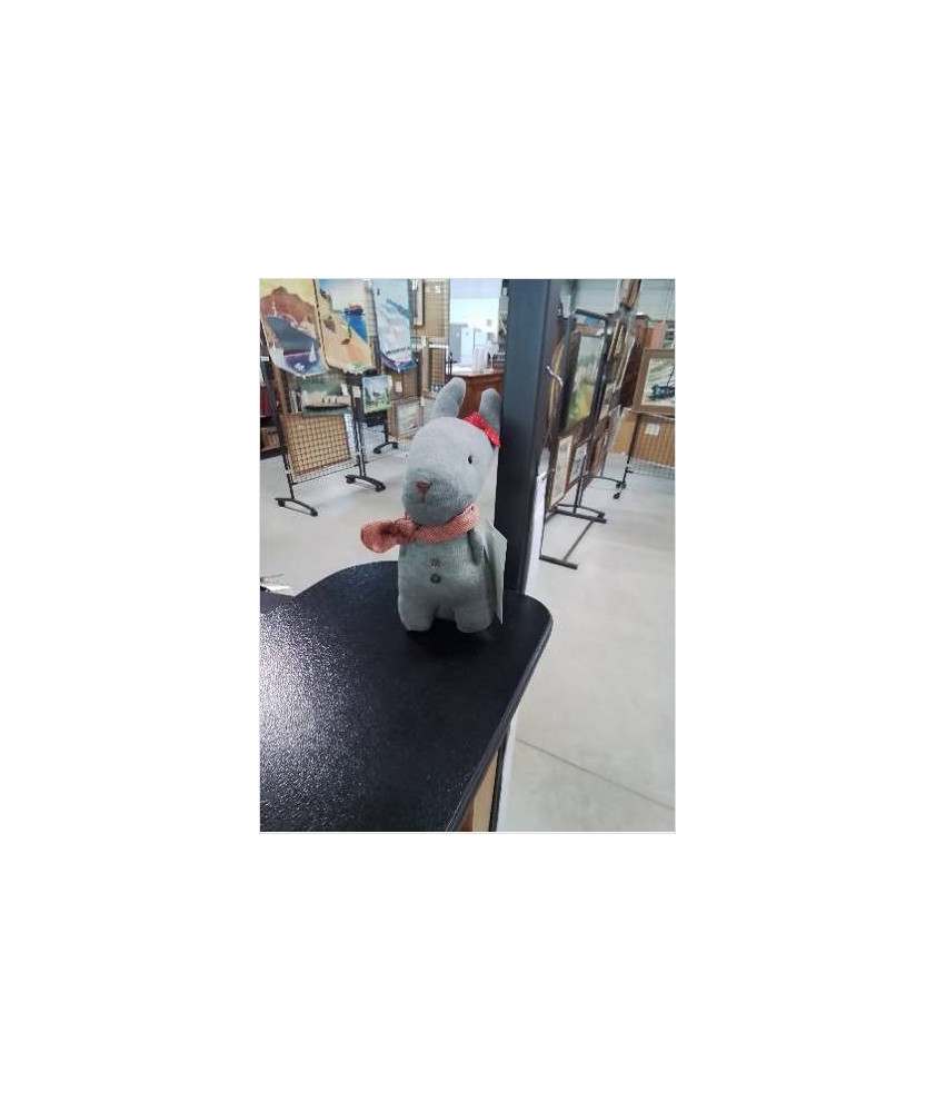 LAPIN GRIS ET ROUGE 