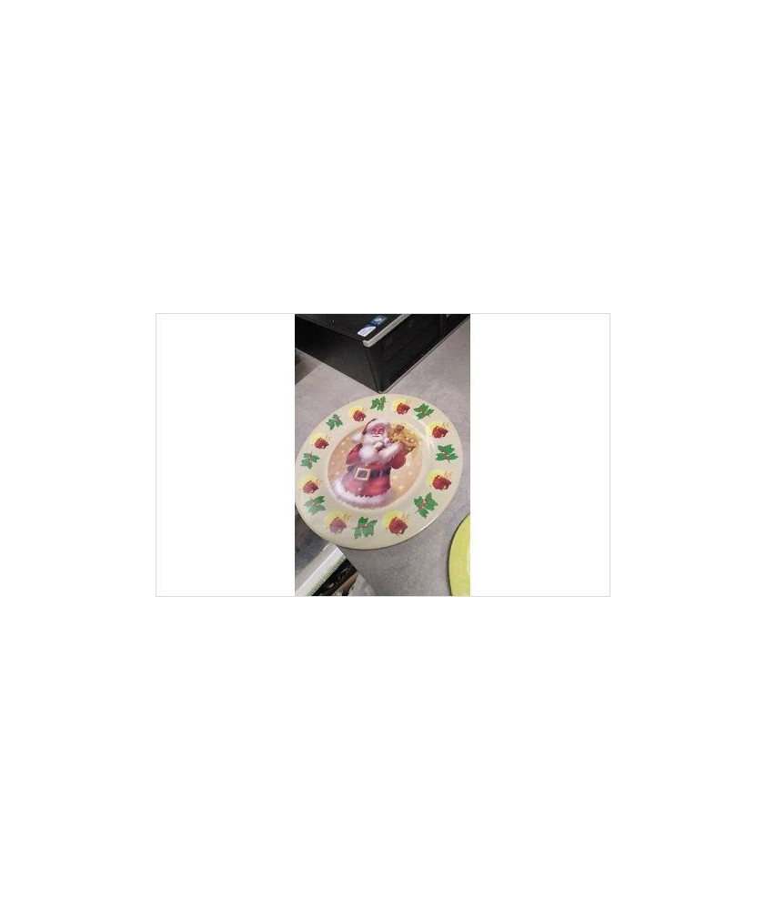 ASSIETTE NOEL PLASTIQUE 