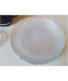 LOT DE 8 ASSIETTES FEUILLES DE CHOUX