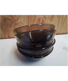 LOT DE 4 BOL EN VERRE