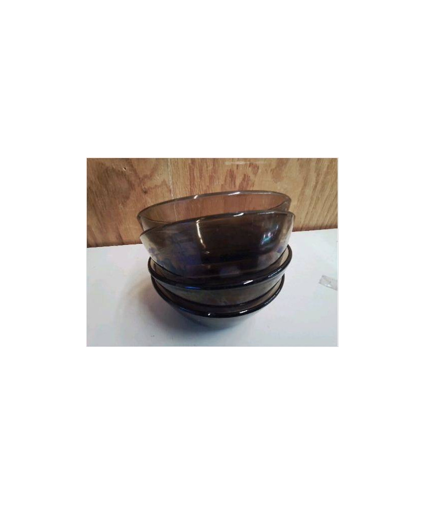 LOT DE 4 BOL EN VERRE
